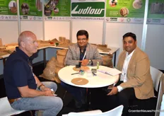 Rainer Frank of Dennerle Plants in conversation with Anand Saraff and Amit Kumar of Ludlow Jute.